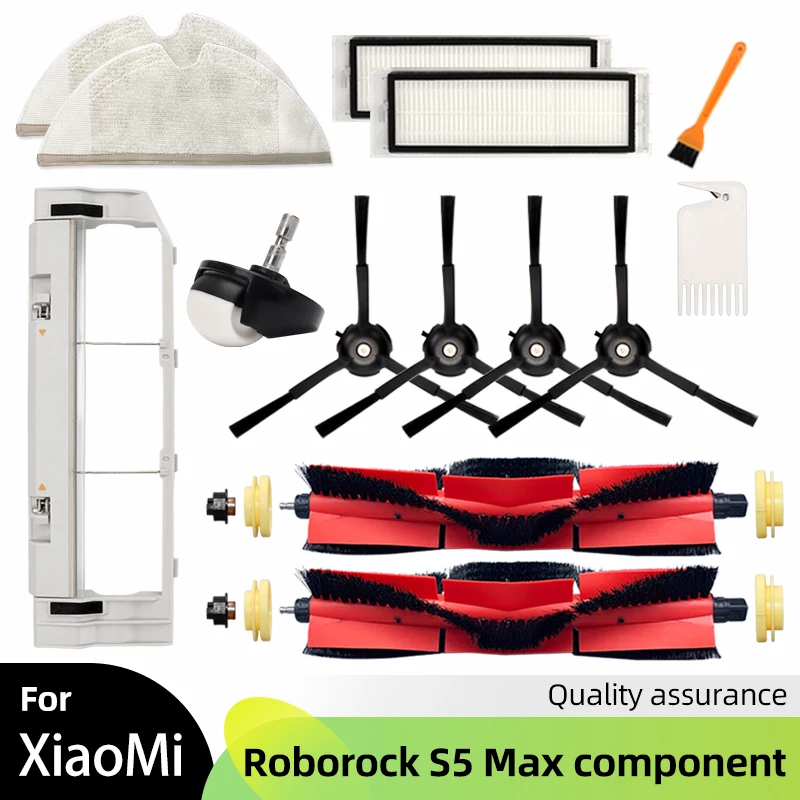 1S Roborock Xiaomi For S5 S5 Max S6 S6 MaxV S6 Pure E4 E5 Vacuum Cleaner Accessories Main Side Brush Cover HEPA Filter Mop Parts smile