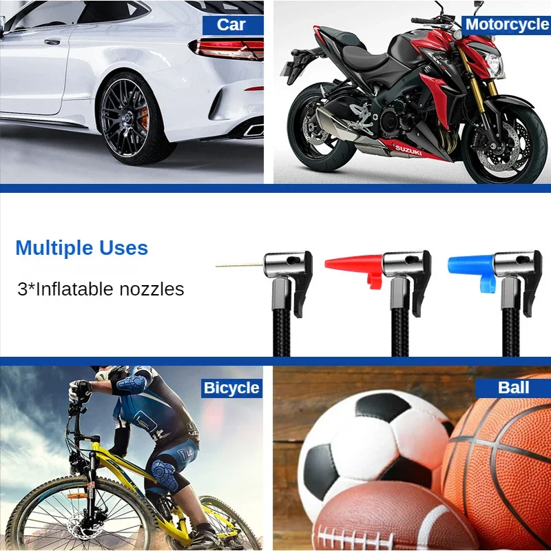 Car Iator 150PSI Tire Pump 120W Tire Compressor Pump Compressor Wireless/Wired Portable Tire Pump For Car Bike Motorcycle RV smile