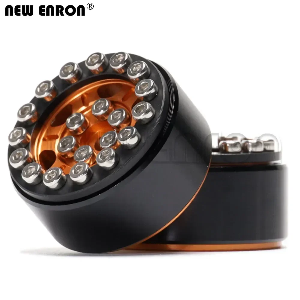 ENRON 1.0" NEW 4PCS Metal Beadlock CNC Micro Wheel Rim Hub 30MM for RC Crawler CAR 1/24 Axial SCX24 90081 AXI00001 mini crawler smile 1.0"