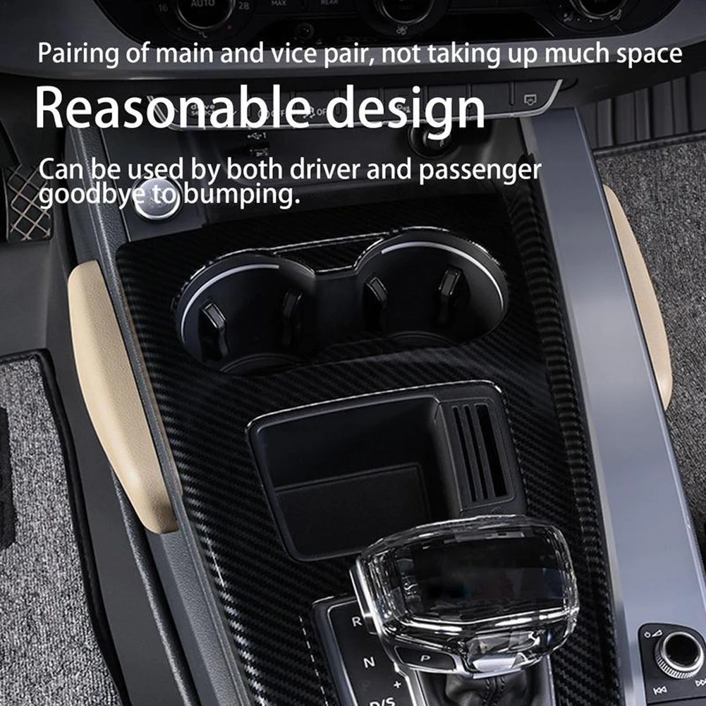 Car ddmysmile PU Leg Leather Knee Cushions Elbow Pad Auto Door Center Control Armrest Soft Pad Car Interior Leg Knee Thigh Support Cushion Smile