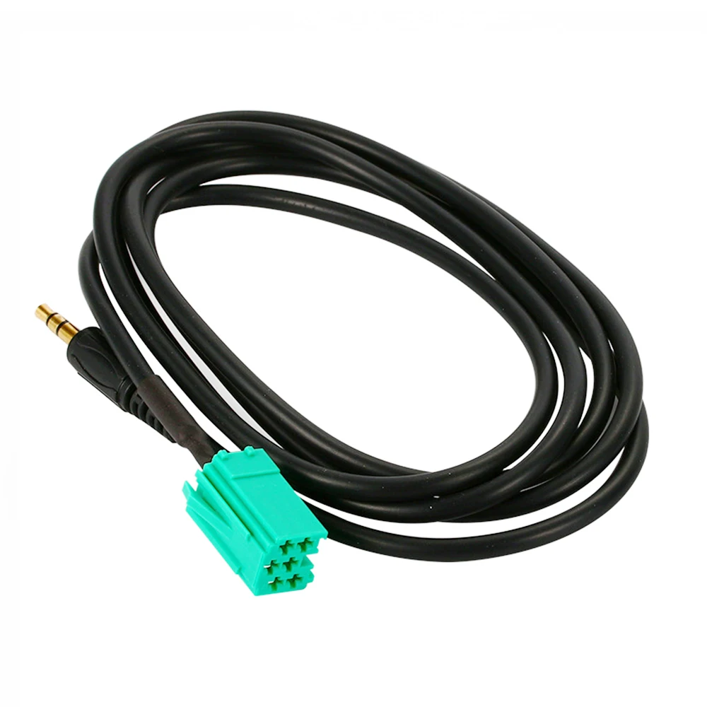 Cars 3.5mm AUX CD Stereo Audio Line Input Cable For Renault 2025 Clio Megane Espace new Kangoo Laguna 2005 2006 2007 2008 2009 2010 2011