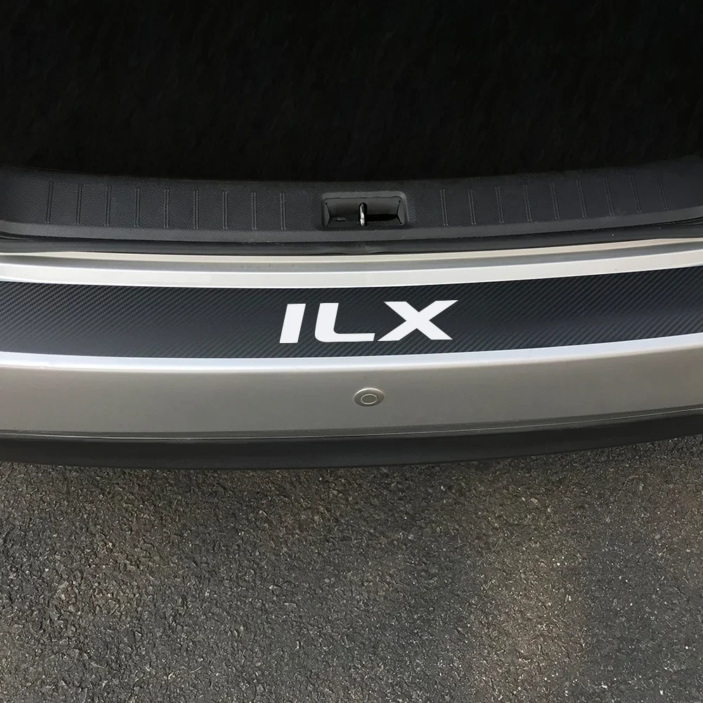 Car Rear Bumper Scuff Sticker Protector Trunk Sill Guard Decals Cover Anti-Scratch Auto Accessories For Acura MDX ILX RDX TLX