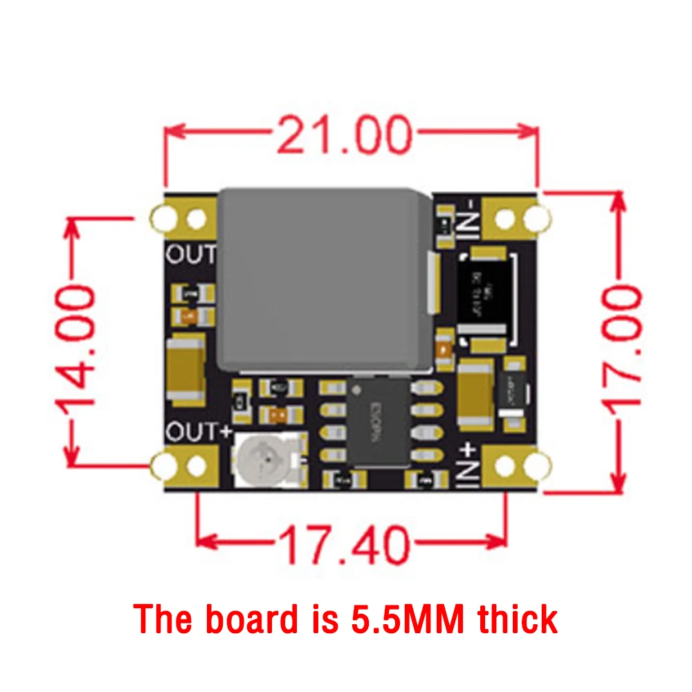 3A Mini DC-DC Buck Step Down Converter Board Module 6V-40V to 5V 9V 12V 24V DC DC Voltage Regulator PCB Board Power Buck Module