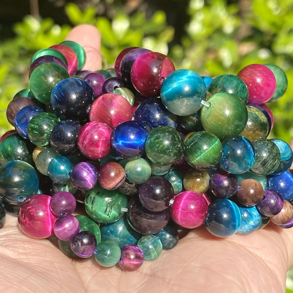Natural Stone Beads 45 Styles Colorful Crystal Glass Jades Agate Beads Jewelry Making Findings DIY Handmade Bracelet Accessories