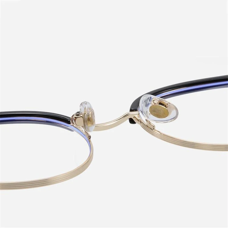 0 -0.5 -0.75 To new -6.0 Half Frame Round Nearsighted Glasses For Women 2025 TR90 Blue Light Blocking Hyperopia Eyeglasses +0.5 To +4.0