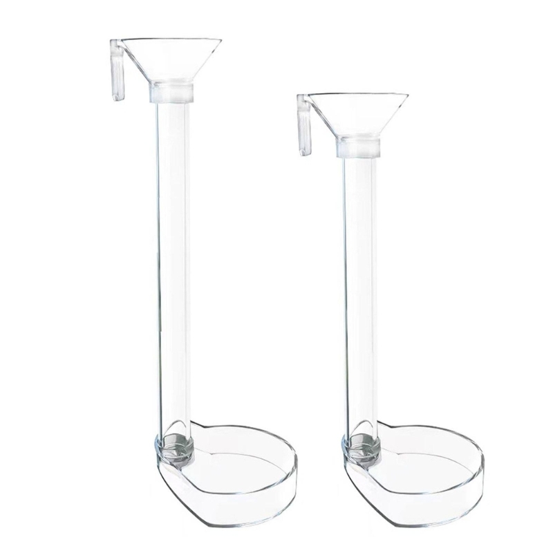 FishTank Feeding Tube Transparent Acrylic Preventing Scattering