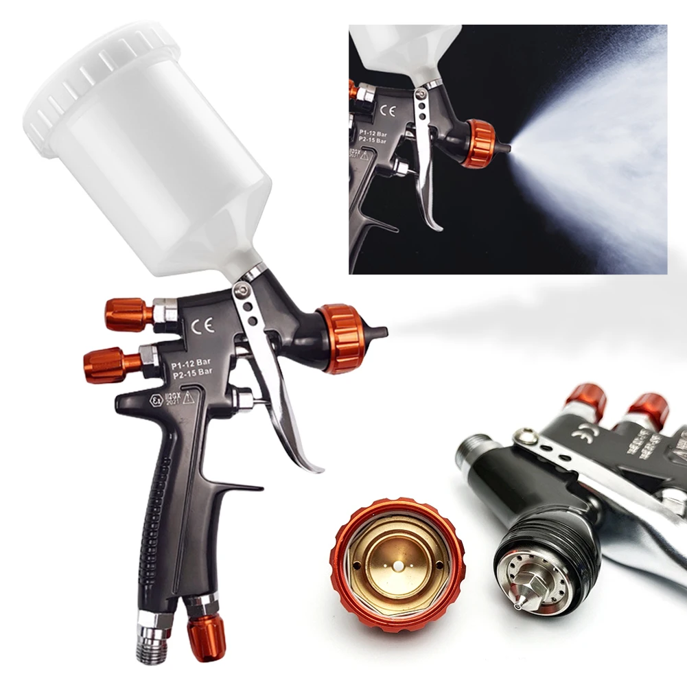 High Quality Spray Gun 1mm/1.2mm Nozzle Painting Gun Water Based Air Spray Gun Professional HVLP Spay Gun for Car Paint Repair