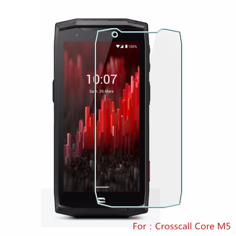100% Original 2.5D Tempered Glass For Crosscall Core X4 M4 Screen Protector protective film For Crosscall Core M5 M4 GO Glass