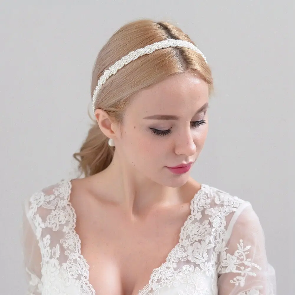 Belt Ayicuthia Pearls Wedding Handmade Crystal Bridal Sash Simple Bridal Belt Sash For Wedding ddmysmile Dresses Y35 Smile