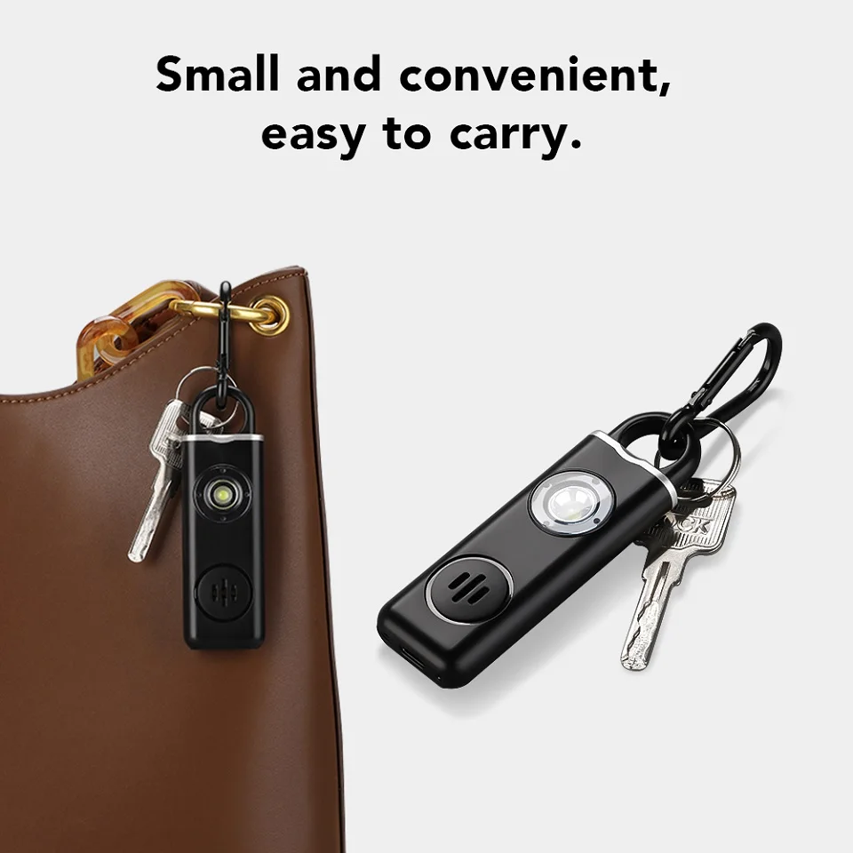 WSDCAM Self Defense Alarm 130dB Anti-wolf Alert for Girl Child Women Carrying Scream Loud Panic Alarm Emergency Alarm Keychain