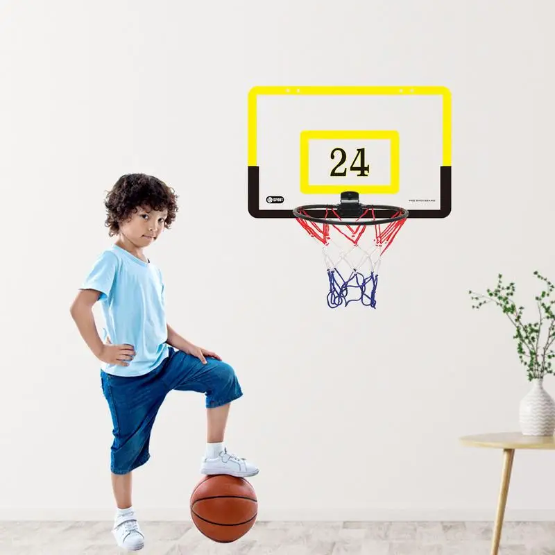 Mini Punch Basketball Free Board Toys Wall Mounted Basketball Hoop Set For Door Hanging Boys Teens Adults Birthday Gifts smile