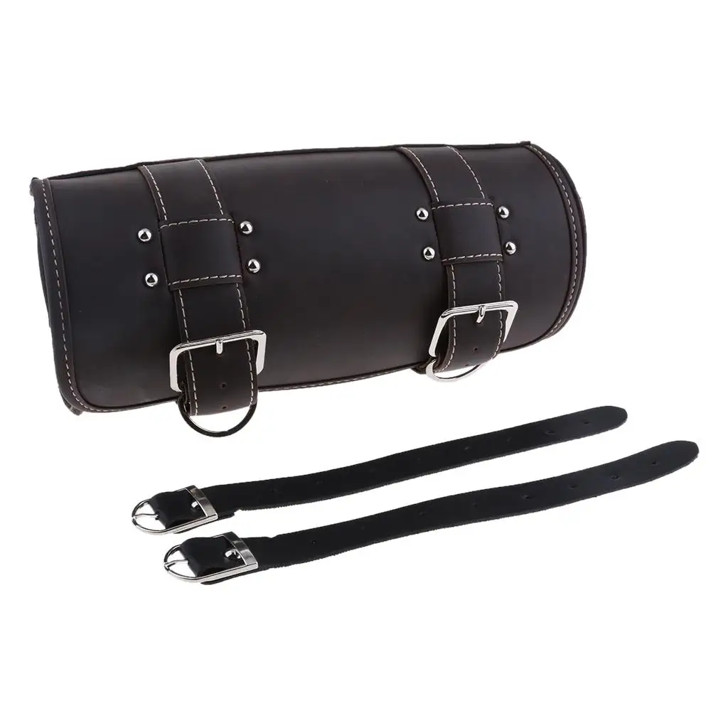 Motorcycle Tool Bag Saddlebag PU Leather Storage Tool Pouch