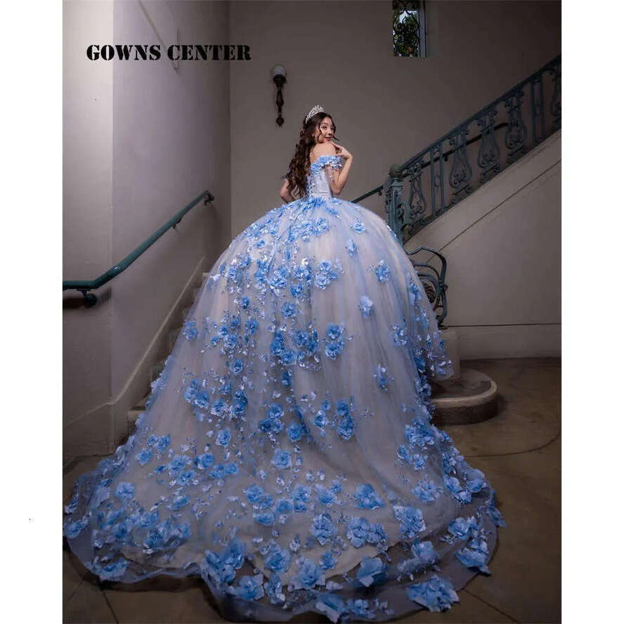 Princess Quinceanera Sweet Years Girl Birthday Party Dresses With Appliques Vestidos De