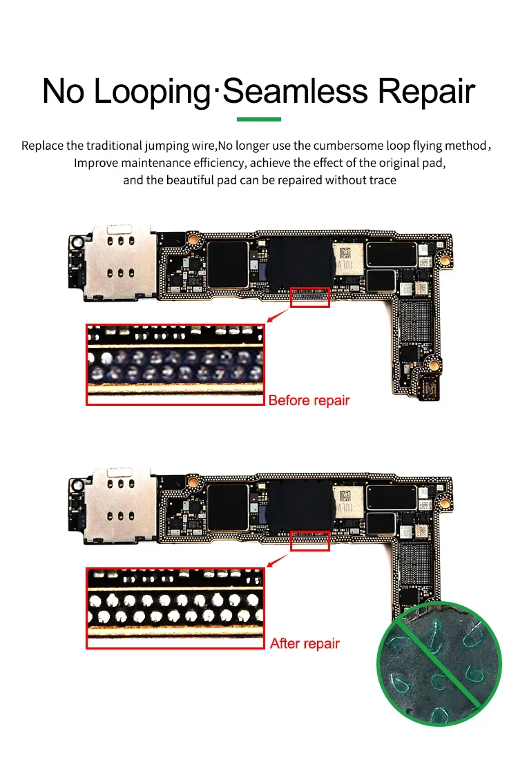 RELIFE RL-007GA Dot Repairing Solder Lug for Mobile Phone Welding Flywire Replacement Spot Soldering Jumper new Wire 2025 Repair Pad