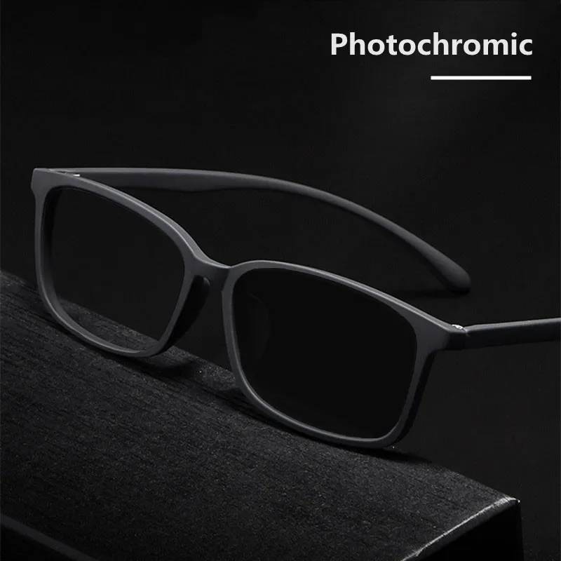 Blue Light Blocking Reading Glasses Men Photochromic Computer Eyeglasses Reading Magnifying Eyewear Presbyopic Diopters +1.5 2.5