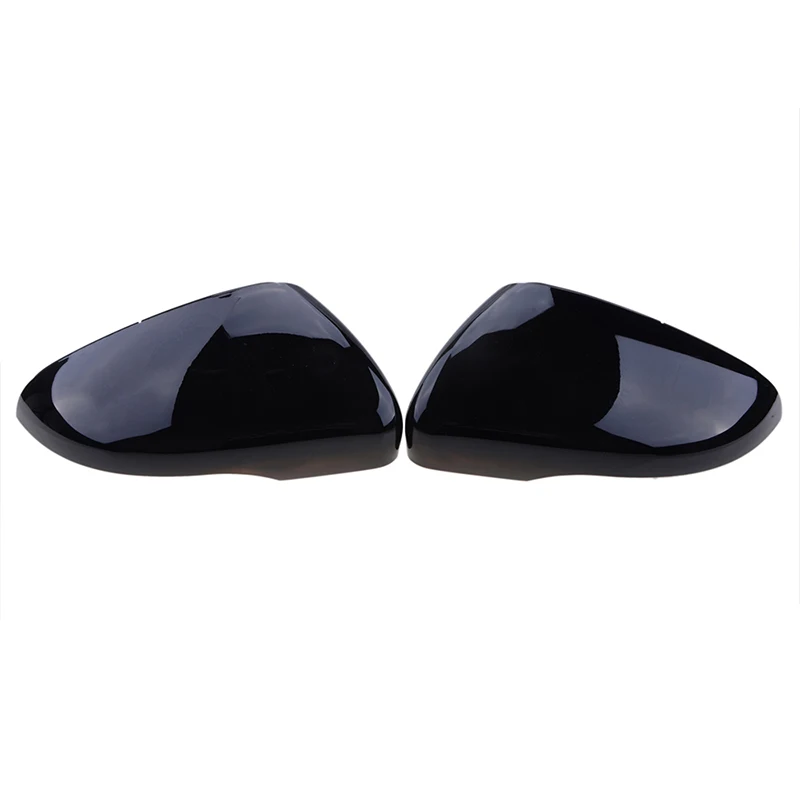 Rhyming Side Mirror Rearview Mirrors Cover Wing Cap Glossy Black Fit For VW GOLF 6 MK6 GTI R GTD 2008-2013 Car Accessories