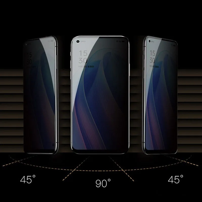 7 For Reno OPPO 8 Pro SE Reno7 SE Lite 7Z 5G Anti Spy Tempered Glass Privacy Screen Protector For OPPO Reno8 Pro Unlock Glass smile