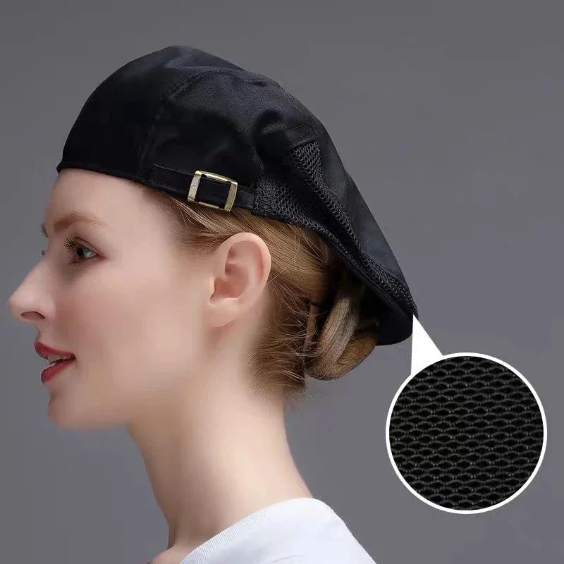 Catering Kitchen Restaurant Hat Hotel Man Chef Cap Canteen Cooking Caps Bakery Women Waiter Work Hats Adjustable Berets smile