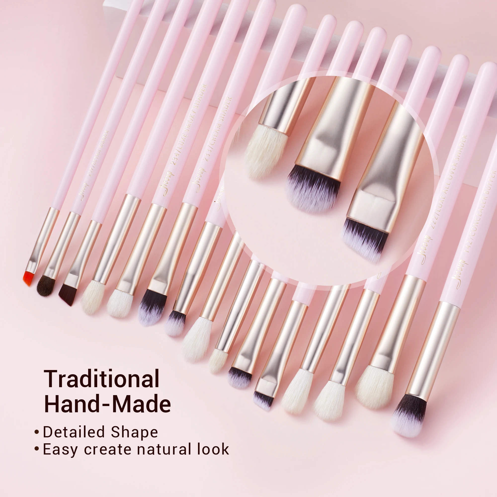 Brushes Makeup Jessup 15Pcs Set Professional Eye Makeup Brush Kits Eyeshadow Eyeliner Eyebrow Blending Concealer Brochas ddmysmile T294 Smile