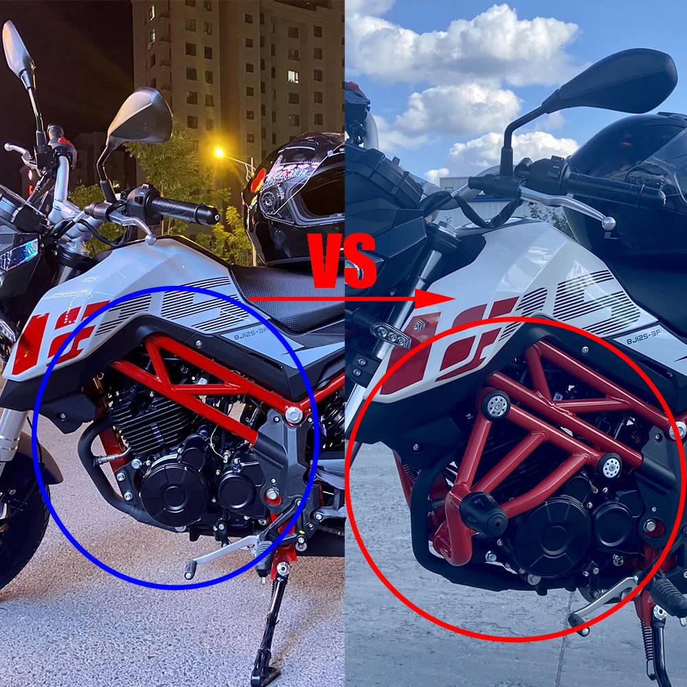 For Benelli BJ125-3E TNT125 TNT135 TNT 125 135 Motorcycle Accessories Engine Guard Bumper Crash Bars Stunt Cage Frame Protector