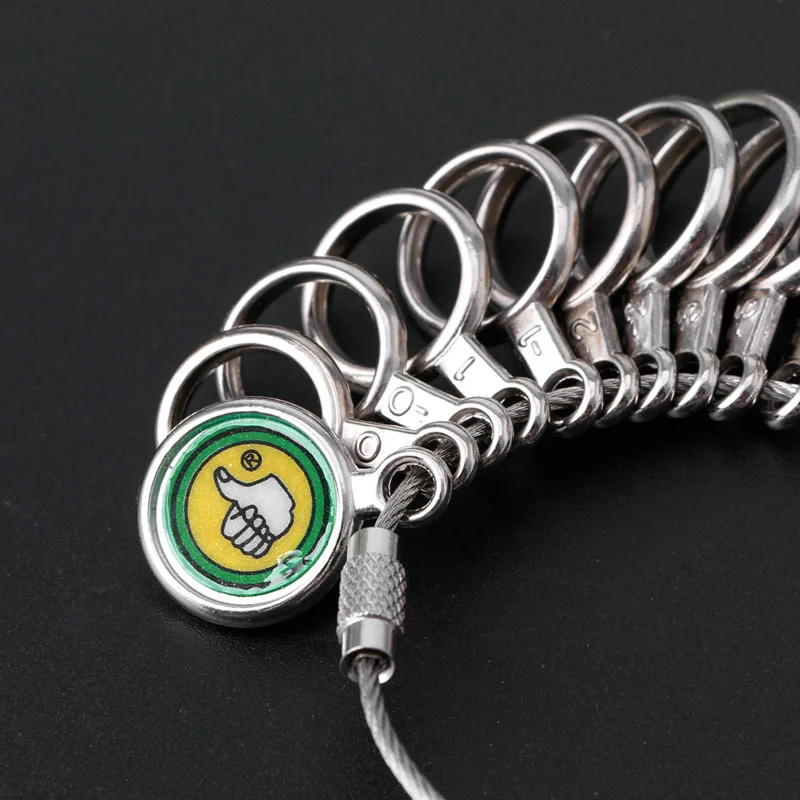 Ring Sizer Measuring Tool Measure Finger Rings Sizing Set Metal Ring Mandrel Gauge US Size 1-13 2025 Jewelry Tools new Drop Shipping