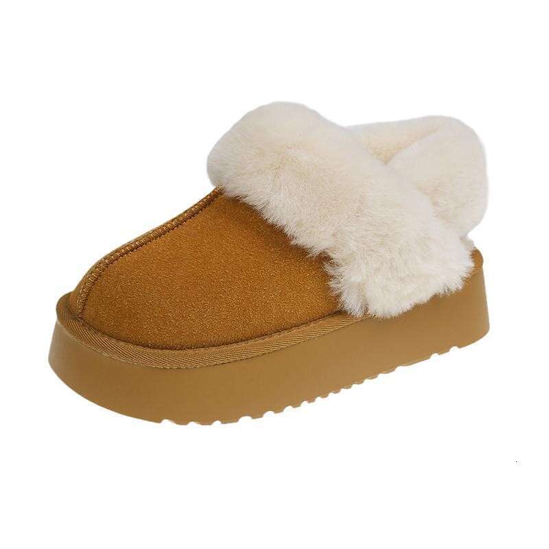 Thick Soled Versatile Snow Boots Women, Winter With Fleece Added, 2024 Autumn New Item, Versatile, Thick And Warm Cotton Shoes For Women