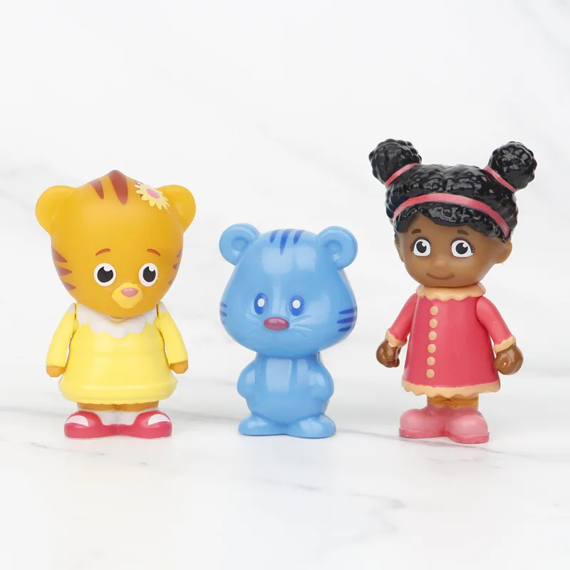 10Pcs/Set Daniel Tiger's Neighborhood Figure Toy Daniel Tiger Katerina Kittycat O the Owl Miss Elaina Prince Model Doll
