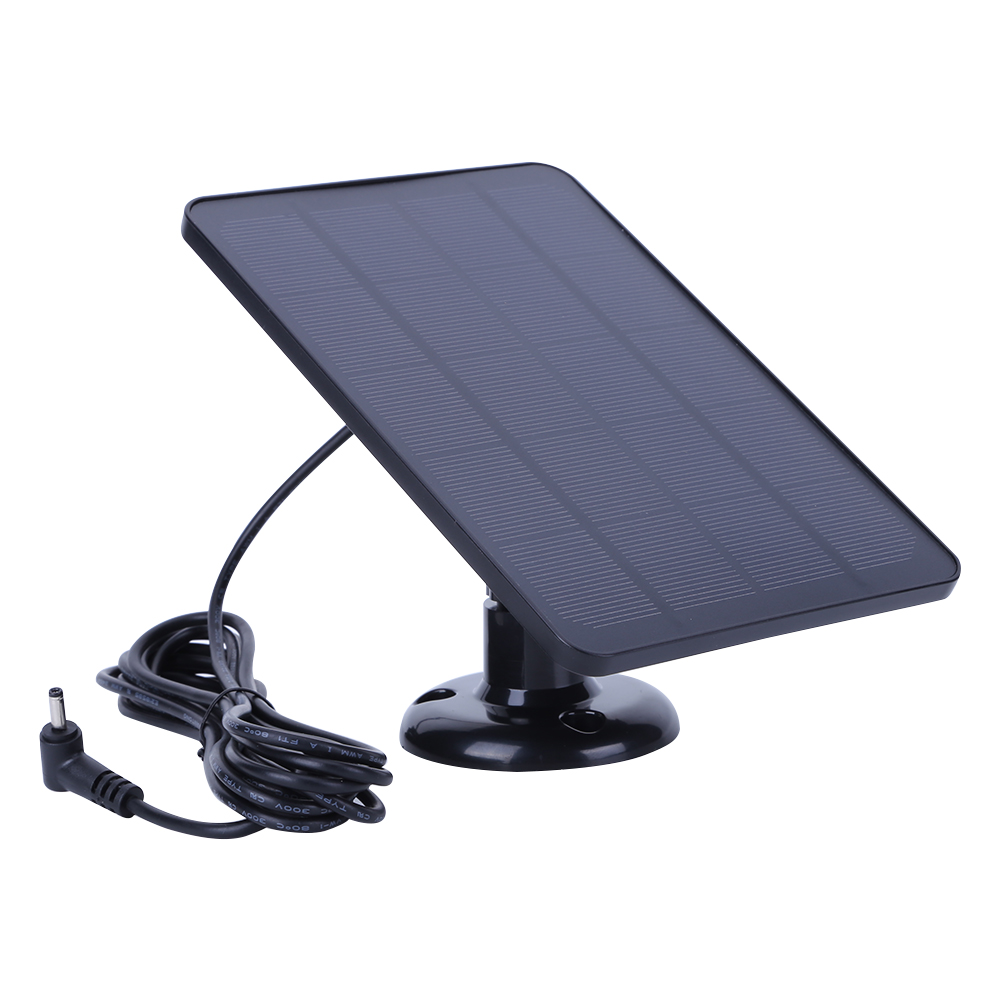 4W 5V Solar Charging Panel Waterproof Adjustable Wall Mount Bracket with 9.8FT Charging Cable for Ring Stick Up&Spotlight Camera
