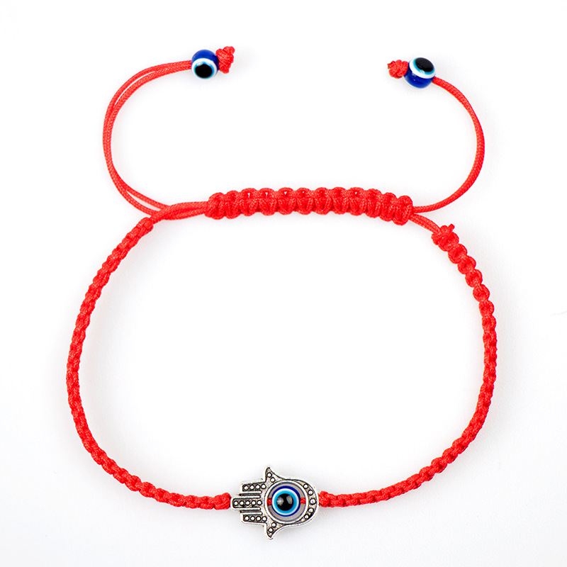 Turkish Lucky Evil Eye Rope Bracelets for Women Handmade Braided Rope Lucky Friendship Jewelry Red Bracelet Female