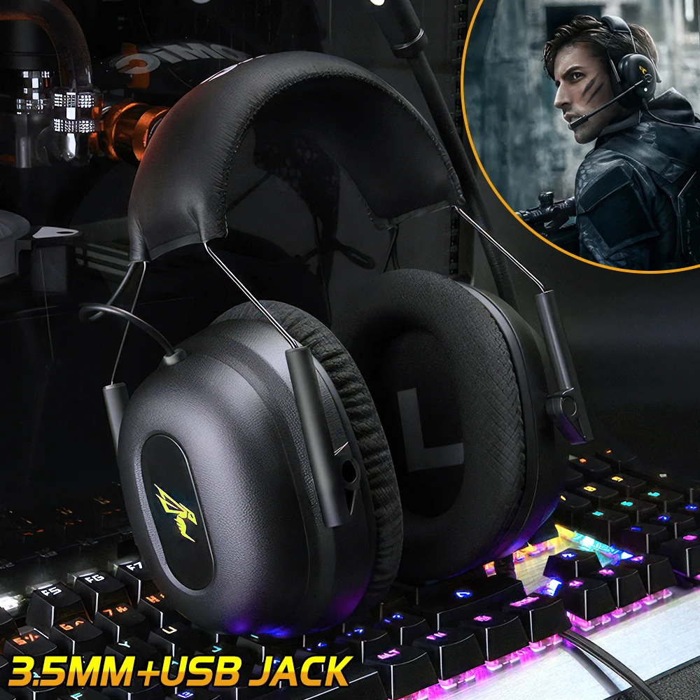 G936n 7.1 ddmysmile Surround Somic/Mpow Sound Gaming Headset For Ps5/Ps4/Pc Computer Gamer Noise Cancelling Mic Usb/3.5Mm Wired Headphone Smile