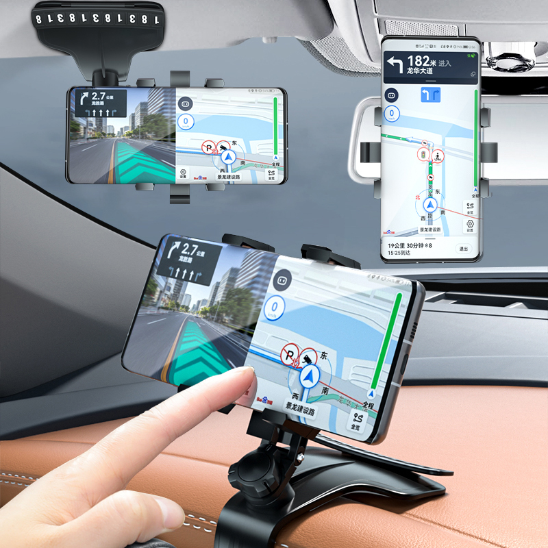 Dashboard Car Phone Holder Stand Car phone Support Clip Accessories For Alfa Romeo Giulia Stelvio Giulietta 156 159 Brera Mito