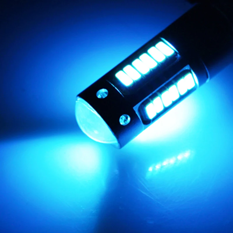 Bulb 2Pcs ddmysmile H1 LED 30 4014Smd Car Fog Lights Driving Daytime Running Lamp DRL Automobiles Bulbs White Ice Blue 12V Smile