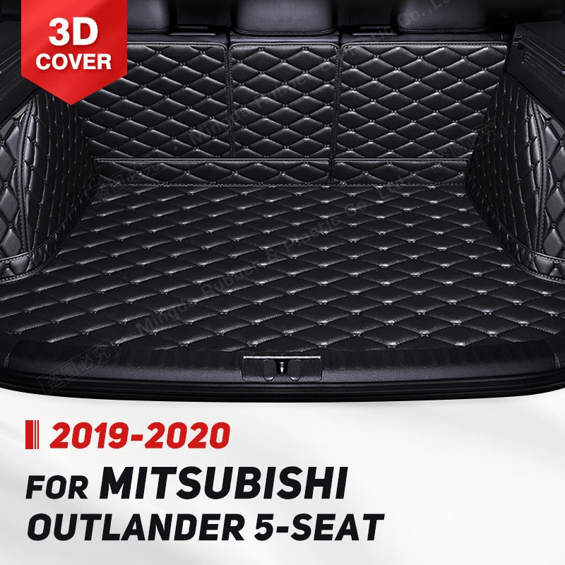 Auto Full Coverage Trunk Mat For Mitsubishi Outlander 5-Seat 2019 2020 Car Boot Cover Pad Interior Protector Accessories