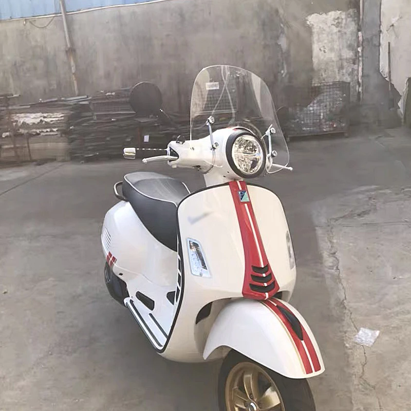 For Piaggio Vespa LX50 LX125 LX150 GT200 GTS250 300 Motorcycle Windscreen Front Windshield Air Deflector Smoke Clear Scooter NEW