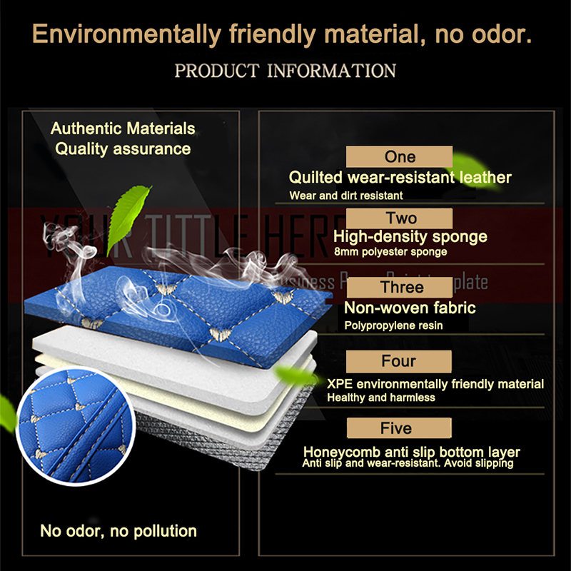 QIEKERETI Custom Car Floor Mats For Dongfeng AX7 AX5 AX4 AX3 A30 A60 580 Auto Carpets Foot Coche Accessorie