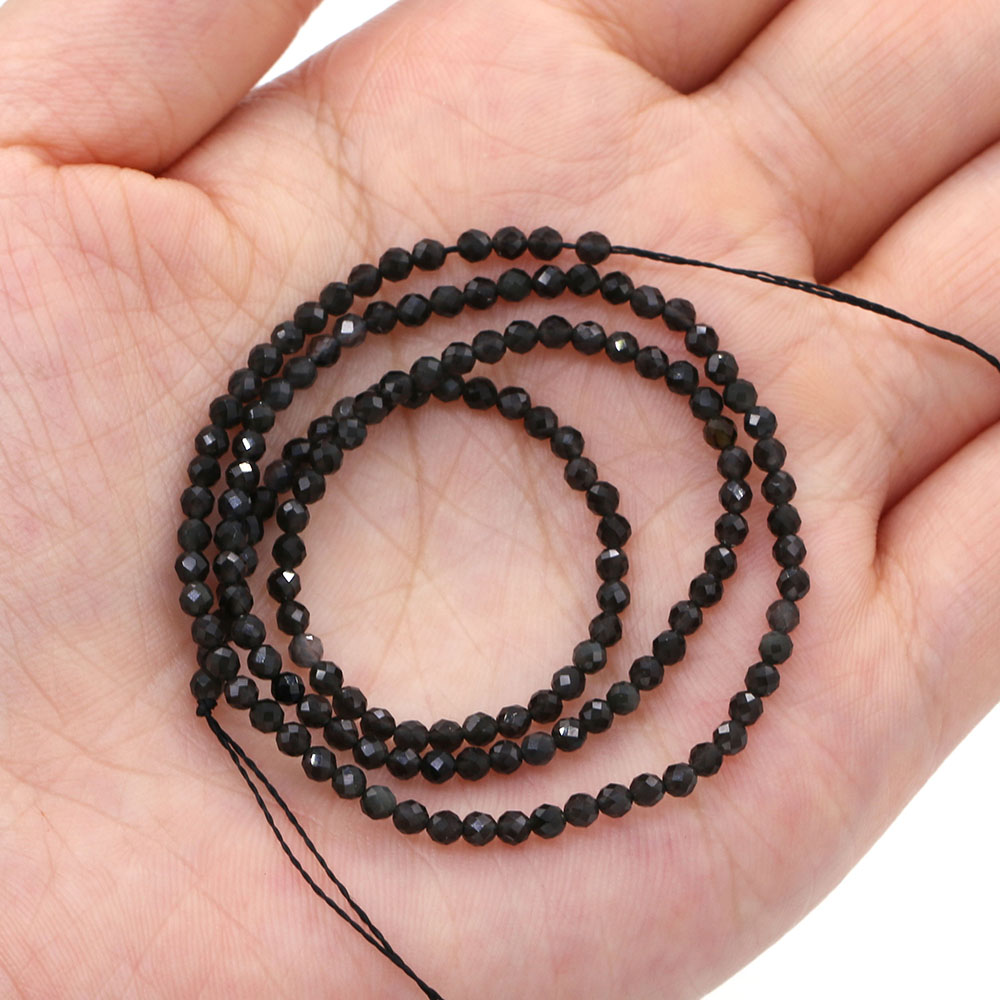 New Natural Stone Faceted Scattered Bead Pyrite 2mm Crystal Small Beads for Jewelry Making DIY Necklace Bracelet Accessories