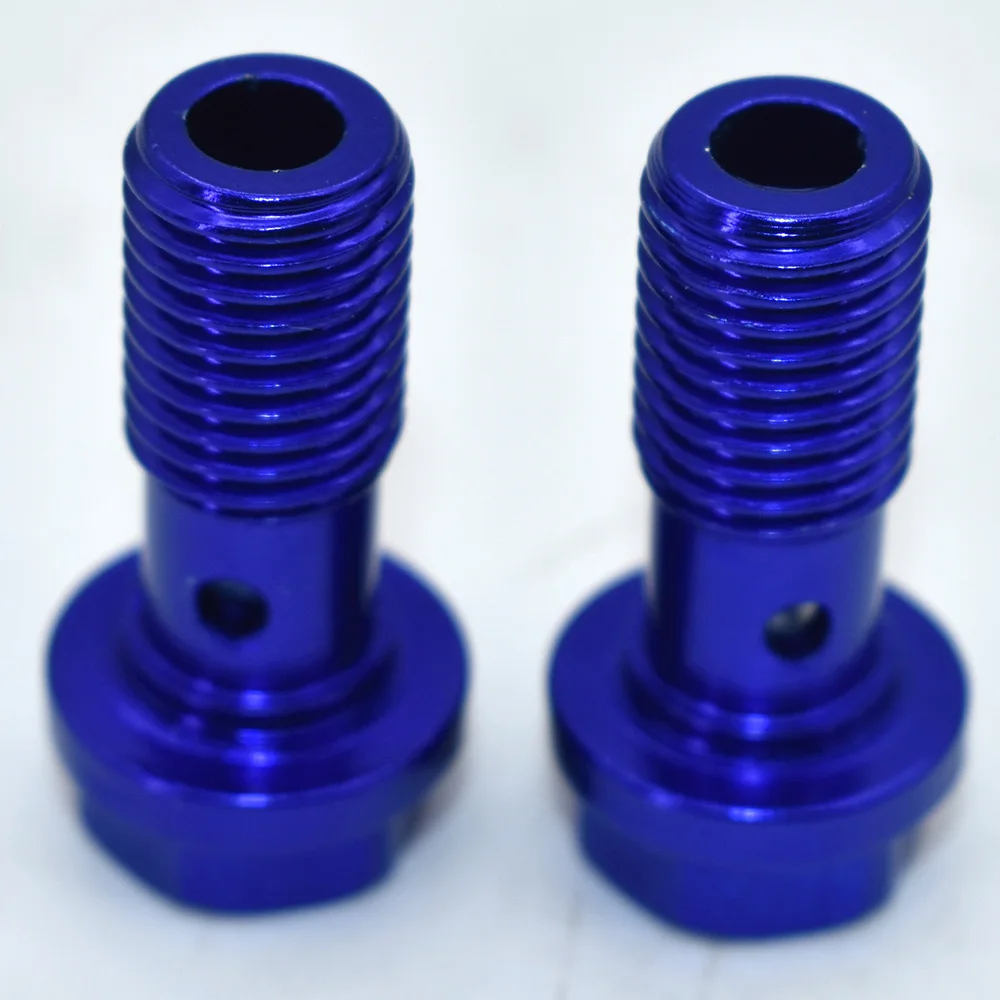 Brake and Hydraulic Clutch Oil Hose Fuel Hose oil cooler Refitting aluminum M10 Bolts For Connector End smile