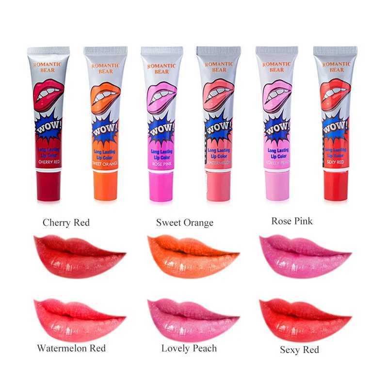 6 Colors Tattoo Magic Color Lip Stain Tint Long Lasting Lip Gloss Sets for Women Peel Off Colored Matte Sexy ColorXJ250208