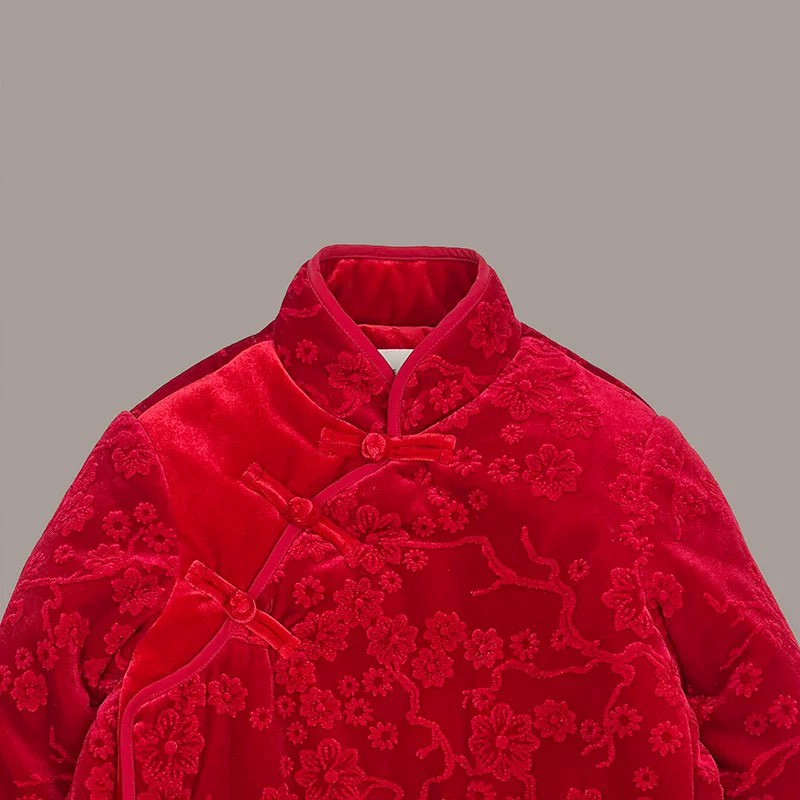 The new light luxury custom country tide collar Tang suit Hanbok plus cotton jacket warm New Year's Eve clothing tops