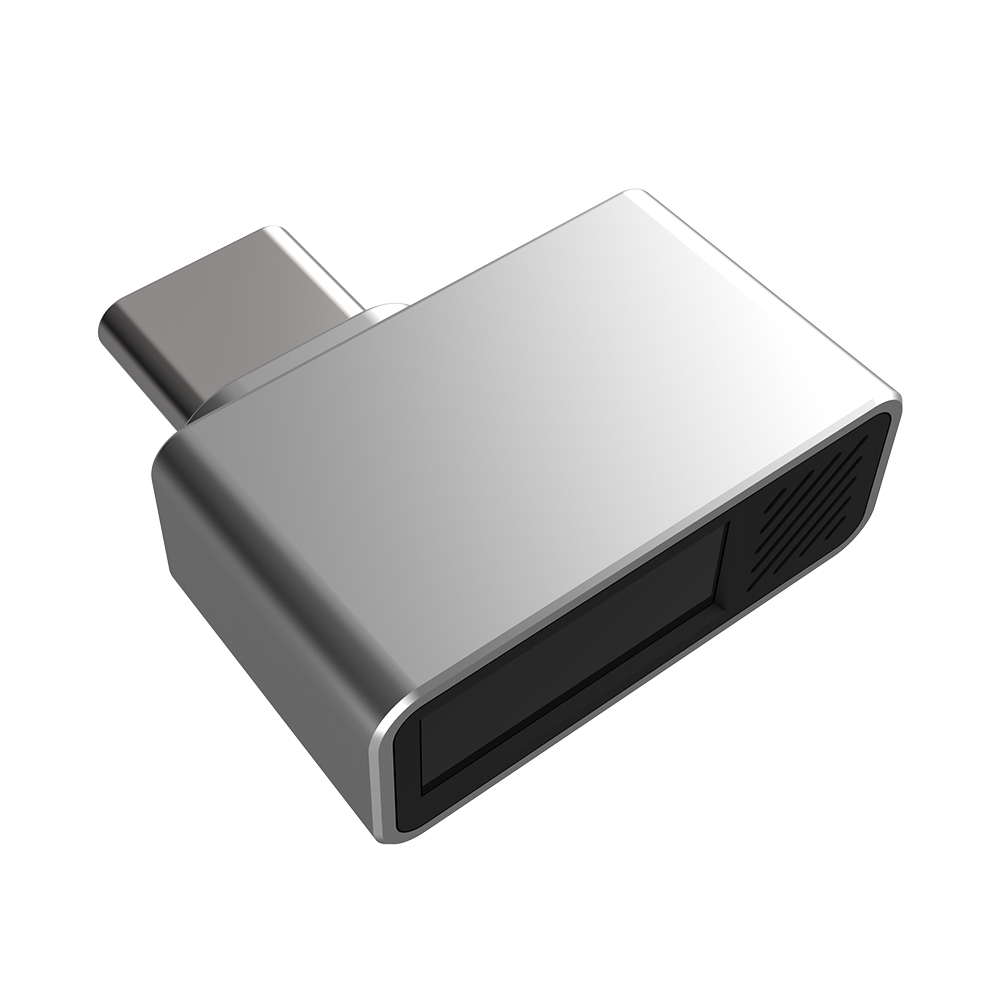 Type-C Biometric Scanner Laptop PC Zinc Alloy Biometric Scanner Padlock USB Fingerprint Reader Module Device for Windows 7/10/11