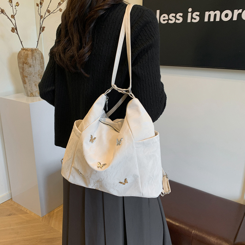 2024 new and fashionable tote large capacity crossbody bag, summer niche minimalist hand-held shoulder bag free shipping
