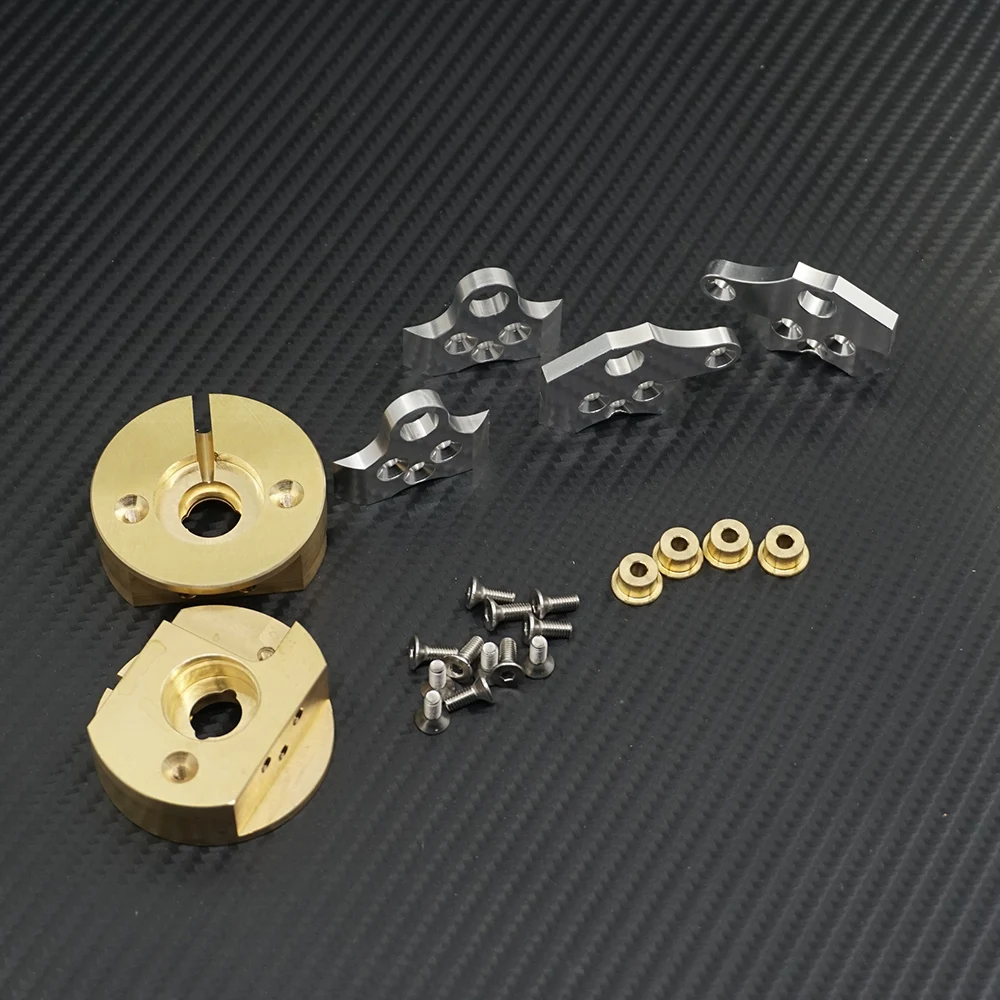 YEAHRUN Brass Knuckle Portal Cover Axle Counterweight for Axial Wraith 90018 1/10 RC Remote Control Car Accessories Spare Parts