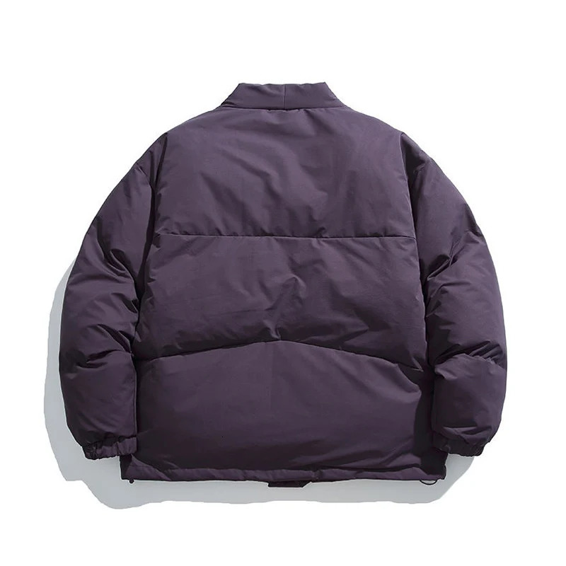 Winter Mens Street Clothing Loose Casual Mat Cotton Kimono Open cardigan Parkes Jacket Cityboy Thick Coat 241108