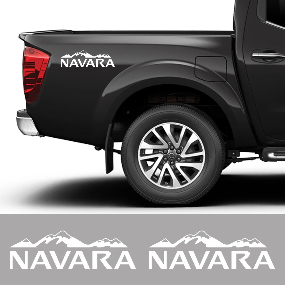 Pickup Side Sticker For Nissan Navara SL ST Truck Graphics Mountain Style Vinyl Decor Decal Car Cover Auto Tuning Accessories
