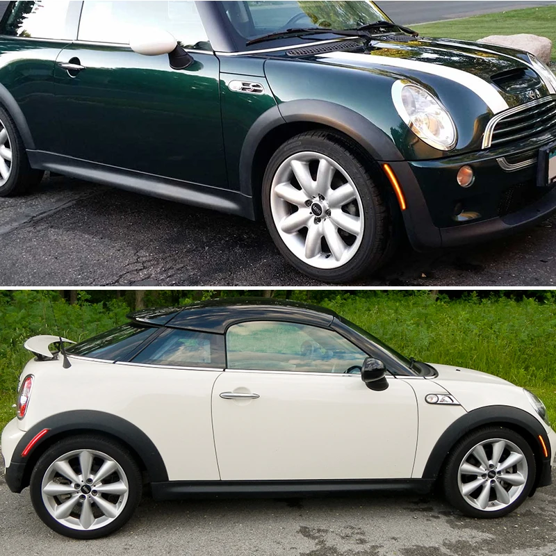 Front / Rear Amber Red LED Side Marker Lights Fender Flare Lamps For 2007-2016 Gen 2nd MINI Cooper R55 R56 R57 R58 R59 R60 R61 / smile / /