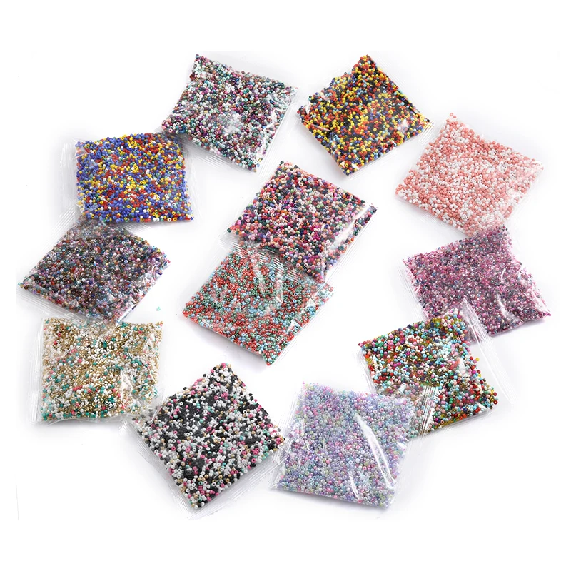 8/0 Mixed color Small Glass Round Seed Beads For Diy Bracelet Necklaces Craft Jewelry Making Supplies Pink White Set