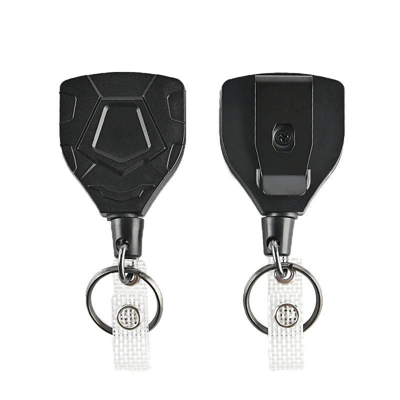 Heavy Duty Retractable Key Chain Anti-theft Keychain with Carabiner Max Extending Length 23'' Retractable Badges Holder