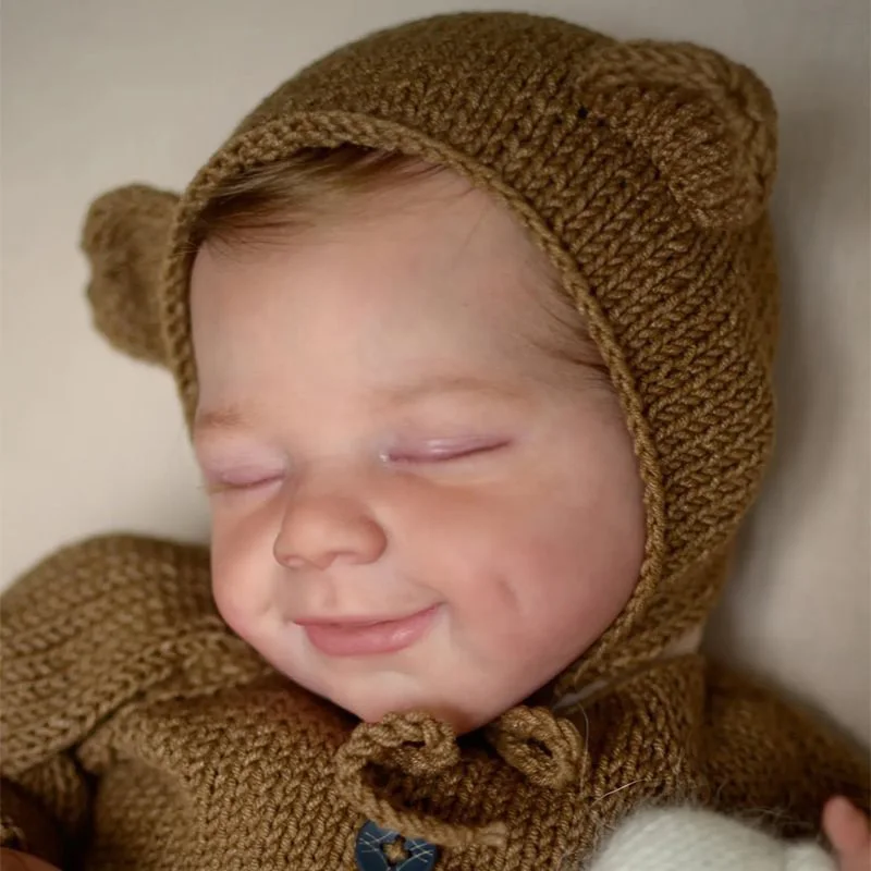 49cm Reborn Doll April Full Body Silicone new with Rooted Hair 2025 3D Skin Touch Soft Visible Veins High Quality Handmade Doll