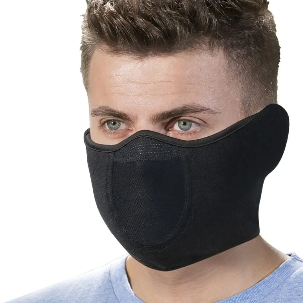 Winter Running Face Masks New Mesh Neck Warmer Warm Neck Cover Scarf Ear-Cover Men Women Fleece Sport Mask