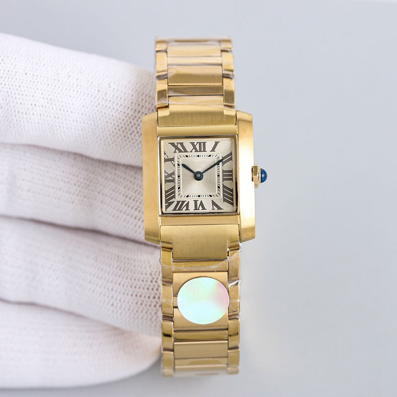 Ladies Quartz Movement Watches Women Watch Business Wristwatches Stainless Steel Case Casual Fashion Wristband 25.7mm Montre de Luxe